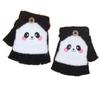 Kids' Cute Panda Flip-Top Fingerless Wool Gloves for Winter