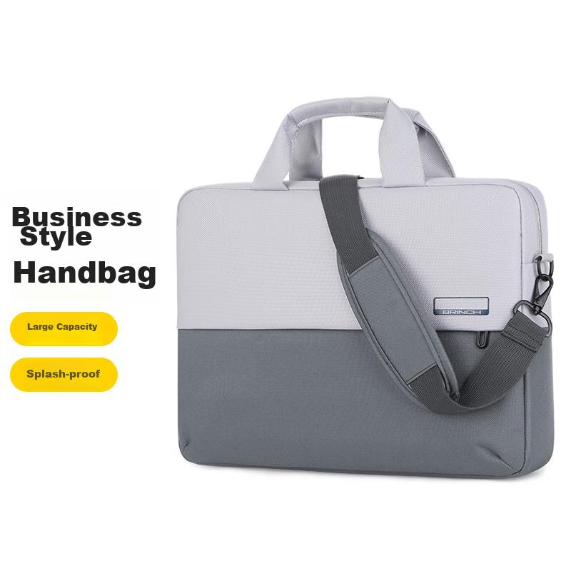 BRINCH Laptop Bag Handheld 15/16 Inch Business Crossbody Shoulder Bag Suitable for Apple Huawei Laptops