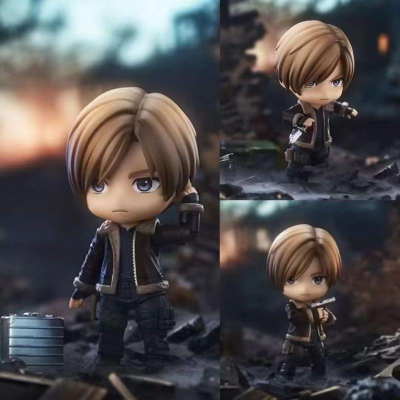 Hot #2761 #2337 Ada Wong & Leon S. Kennedy Resident Evil Anime Figure Set  Swappable Faces Movable Joints Action Figure For Gift