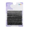 Jiefuxin DIY Lashes Fox Eye Manga False Eyelashes Large Capacity Tapered Thick Segmented Individual Cluster Lash Extensions