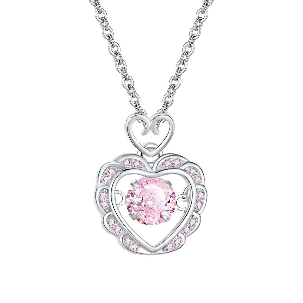 

S925 Sterling Silver Heartbeat Love Heart Necklace, Women s Luxury Beating Heart Clavicle Chain - Perfect Christmas Gift. Sterling Silver