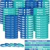 Jenaai 100 Pcs Anti Bullying Wristbands Bulk Agat Bullying Prevention Items Silicone Bracelet Bands for Awareness Fundraising School Event Campaign,