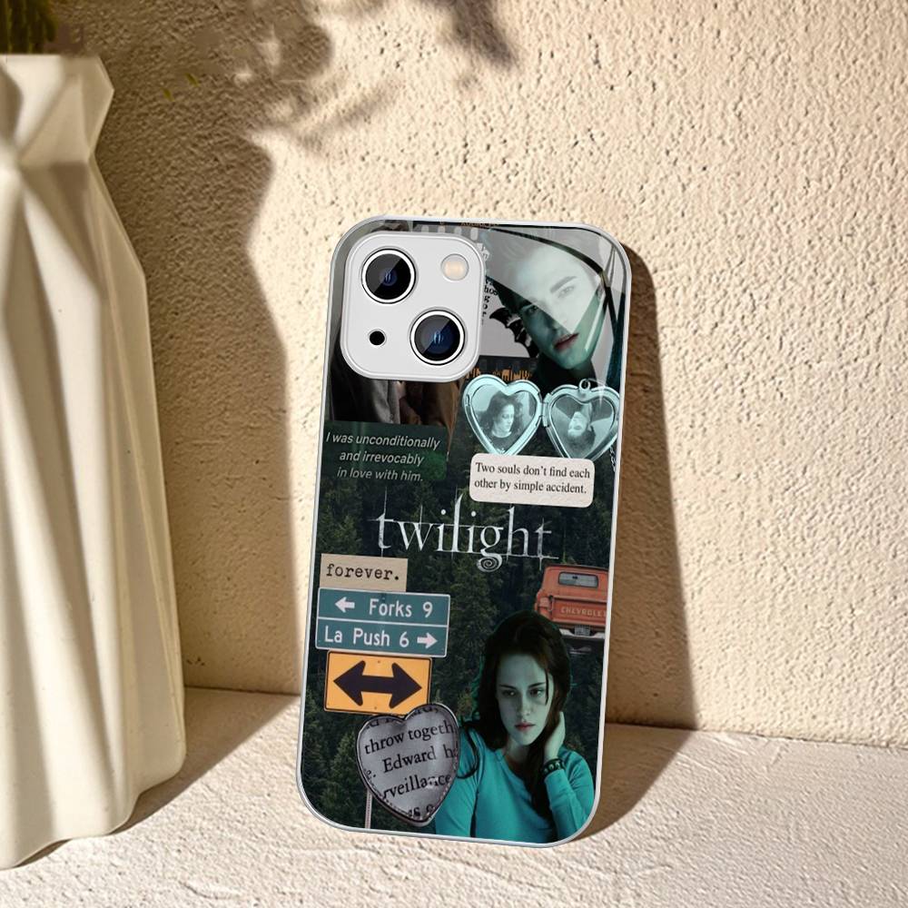 

TV Twilight Isabella Edward Cullen Tempered Glass For Iphone 14 13 12 11 Pro Mini XS MAX 14Plus X XS XR Cover iphone 12 mini