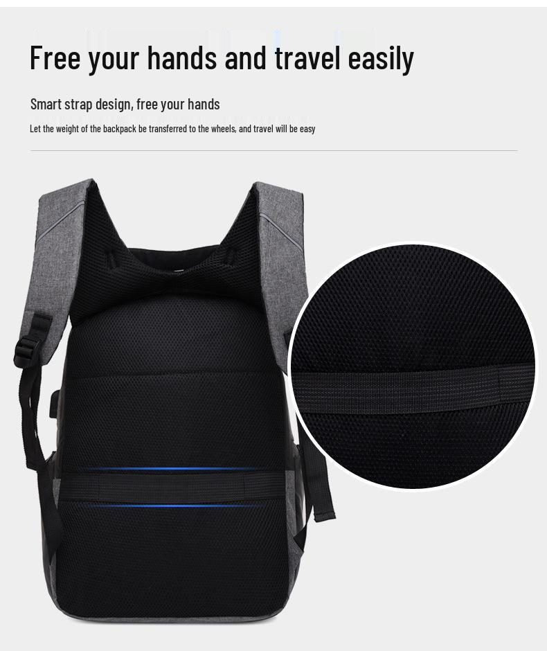 Multi-Function USB Travel Backpack: Large Capacity for Business & Casual Use