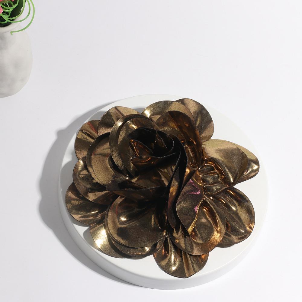 Broche Exagerado de Flor de Rosa con Alfiler Flor de Pecho Accesorios para Ropa Joyería de Fiesta para Mujeres