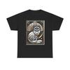 Unisex Adult T Shirt Geometric Fluffy Cat Art Deco Retro Style Novelty Pet Tee