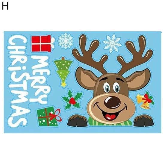 

Водонепроницаемое Рождественское украшение Милая Экологичная Белая Снежинка Рождественская ПВХ Наклейка на Стекло Рождественская Наклейка на Окно AVE H