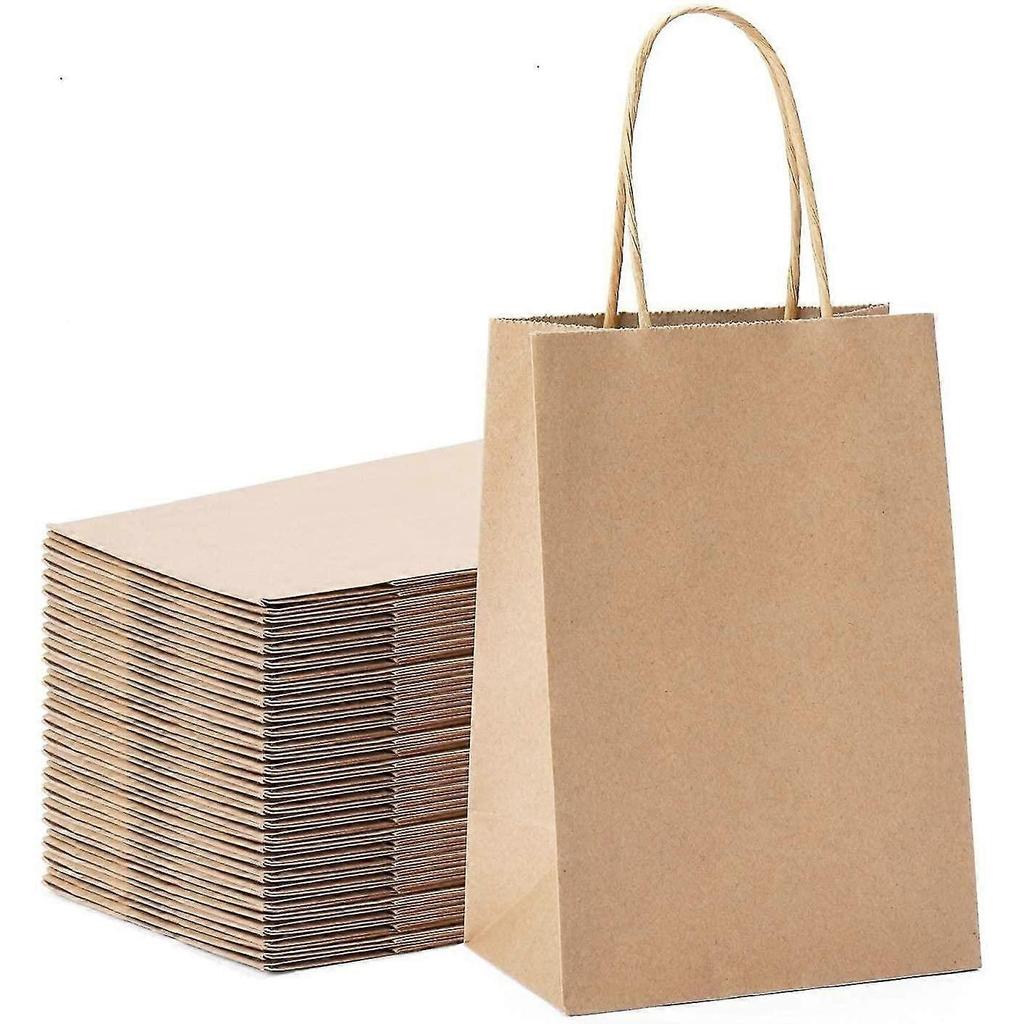 20 Pcs Brown Paper Gift Bags 21*11*27CM, Paper Bags with Handles