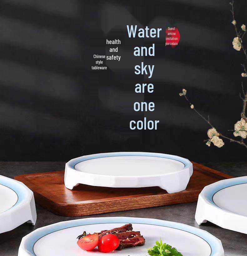 Chinese Creative Melamine Plate - Artistic Restaurant Specialty Dish