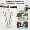Hanger with 12 Hooks 5/8/12Pcs V-Shaped Double Sided Hanger, 360 Degrees Rotating Compact Storage Hooks, Space Saving Closet Organizer for Pants Hats