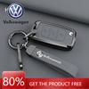For VOLKSWAGEN VW Alloy Leather Car Key Case Cover For Volkswagen VW Polo Golf 4 5 6 Passat Tiguan Beetle Caddy T5 Up Eos Lavida