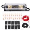 4AWG 20ft Wire Stable Signal Transfer Copper Clad Aluminum Power Ground Cable with 150A Fuse Box for Car RV Trailer