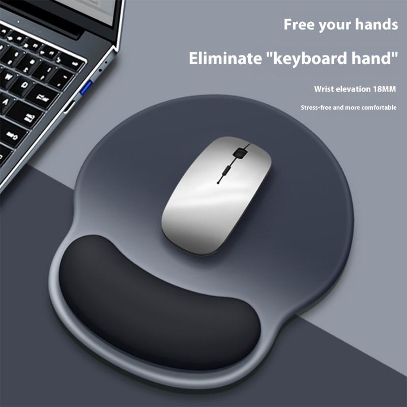 Ergonomic Mouse Wrist Pad Comfortable Breathable Silicone Computer Mouse Wrist Rest Ergonomic Support for Desk Office