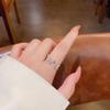 Korean Exquisite Zircon Butterfly Ring - Elegant Versatile Design for Women's Index Finger