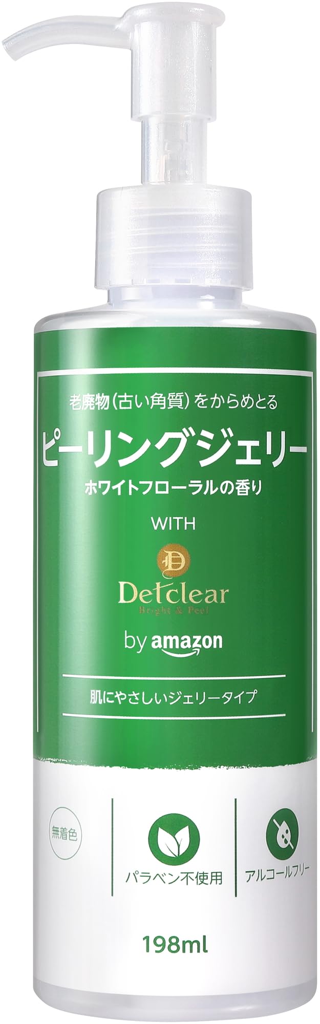 DET Clear Bright Peel Peeling Jelly CICA Size Floral Available from Amazon & (Increased 198ml) (White Scent) -