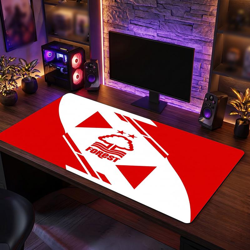 Tappetino per Mouse Grande Stampa Calcio Nottingham Forest, Tappetino Esteso Antiscivolo per Scrivania da Gioco per Ufficio Casa