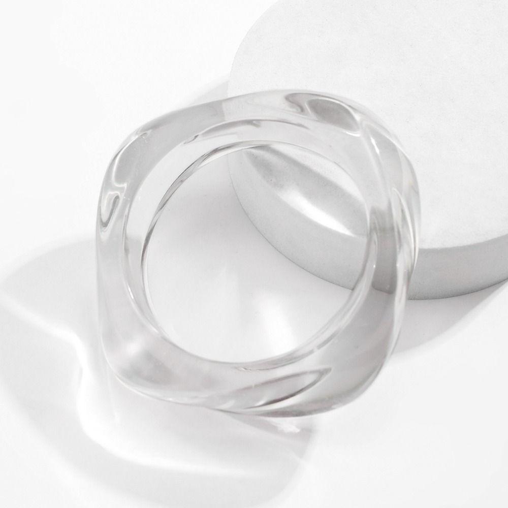 Bohemian Irregular Acrylic Bangles Exaggerated Geometric Charm Bracelets  Bangle On Hand
