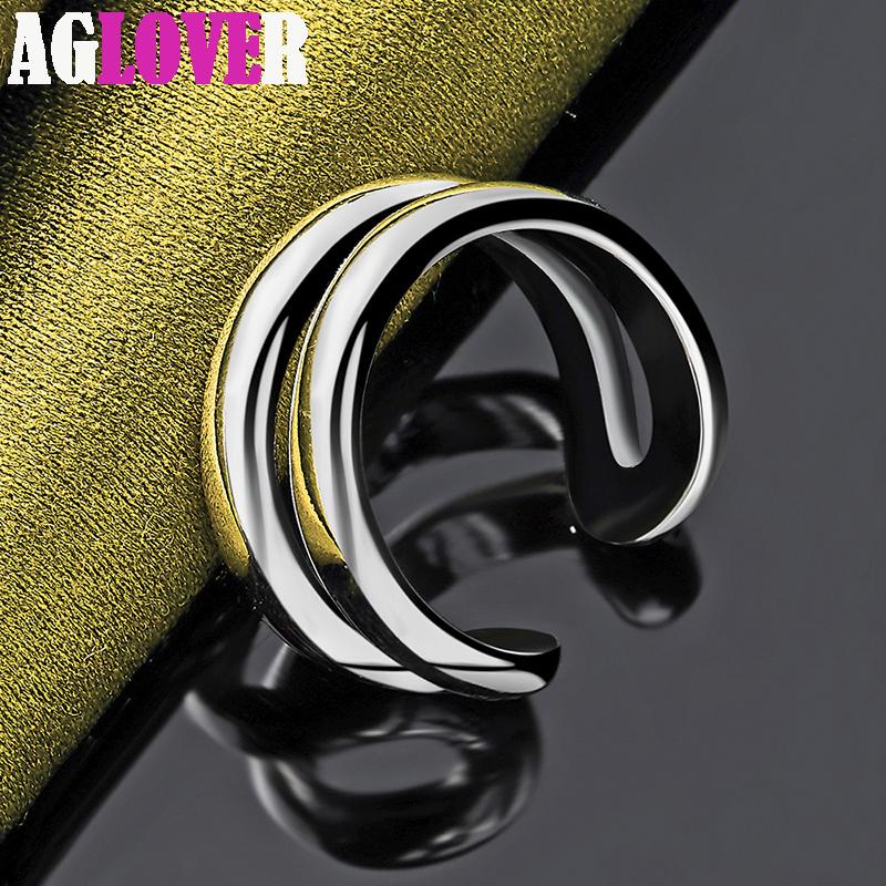 Dámsky prsteň 925 Sterling Silver Double Line