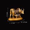 Handcrafted Kamdhenu Cow and Calf Statue Kamdhenu Cow with Calf Vastu Resin Fengshui Figurine for Car Dashboard Home Deocration Gifting Good Luck