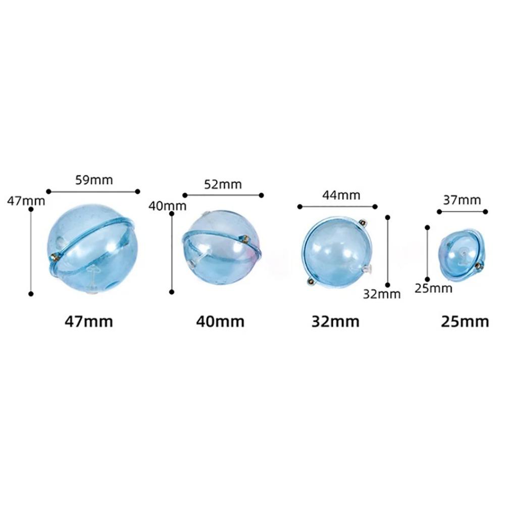 5 Pieces/set Fishing Float Transparent Bead Hollow Bubble Surface Float Casting ABS Plastic Outdoor Fishing Accessories