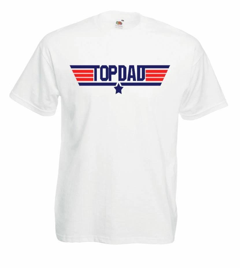 

Unisex White Top Dad Pilot Wings Logo Airforce Movie Spoof 100% Cotton T-shirt Mens Tees Top 3XL