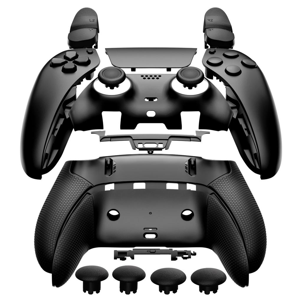 eXtremeRate PS5 Edge Controller Compatible Full Set Shell Button Rubber Grip Bottom Front and Rear Decorative Interchangeable Custom Replacement