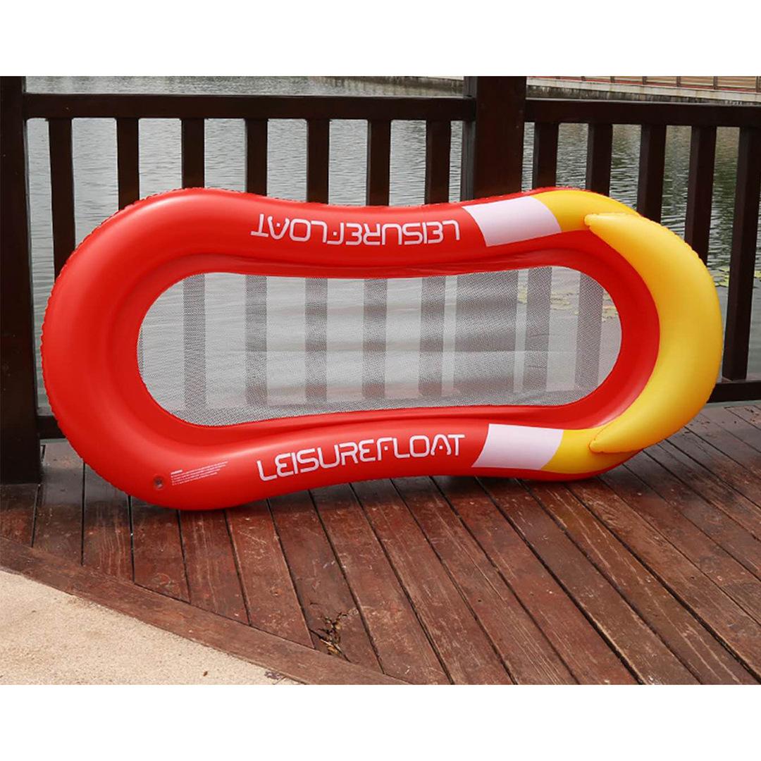 

Водный гамак, надувной плавающий водный гамак, шезлонг для бассейна, кресло для плавания, летнее кресло L оранжевый