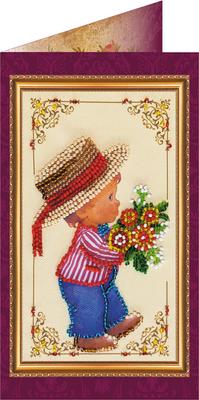 Σετ για κέντημα με χάντρες Αμπρίς Αρτ Καρτ Ποστάλ Συγχαρητήρια 140x84mm