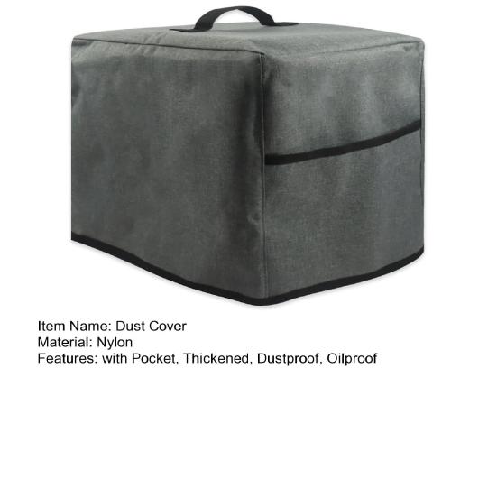 Air Fryers Dammskydd Tjockt Skyddande Oljetåligt Slitbeständigt Reptåligt med fickor och handtag Damm Fingeravtrycksskydd Brödrost