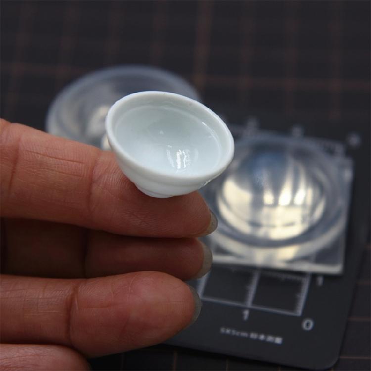 Miniature Silicone Bowl Mold Crafting Detailed Resin Decoration And Small Items Tableware Scene Accessories Mould