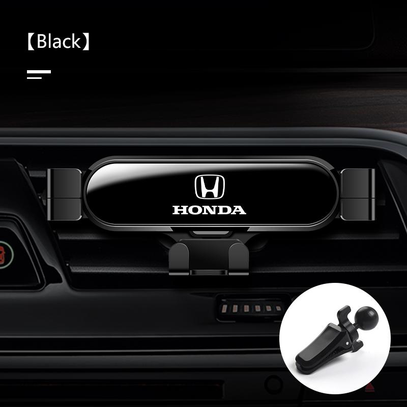 Car Logo Phone Holder Vent Gravity GPS Mount Mobile Support Accessories For Honda Civic Accord Fit City Vezel CRV Odyssey Pilot UQ8