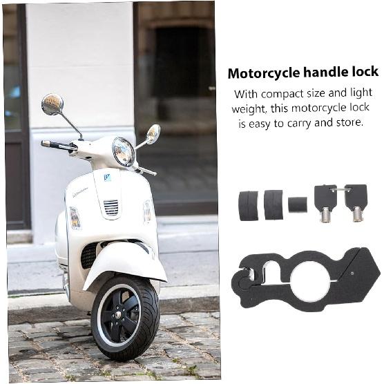 GLEAVI 1 Set Hupenschloss Gashebelschloss für Motorrad Motorradschloss Motorradzubehör Motorrad-Lenkerschloss Motorrad-Griffschloss Motorrad