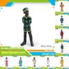 Authentic World Ethnic Pvc Figurine Set With Static Human Models For Collection And Gift