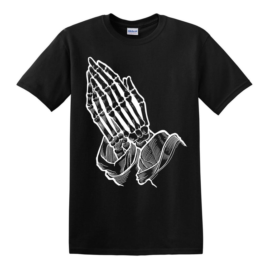 Dark Prayer Goth T-Shirt/Angel/Praying/Hands/Skeleton/Love/gift/Gothic/Top/Tee