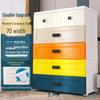 Multilayer Plastic Storage Cabinet: Drawer-Style for Bedroom and Nursery 