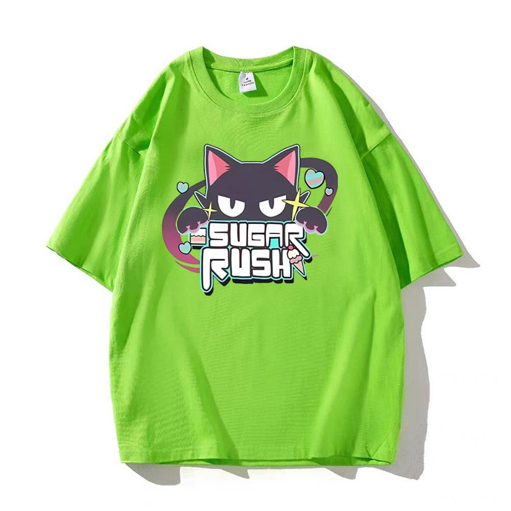 Anime Blue Archive T-Shirt Sugar Rush Lustig Herren Damen Kleidung Unisex Streetwear Manga Cosplay Kleidung Baumwolle Grafik T-Shirts