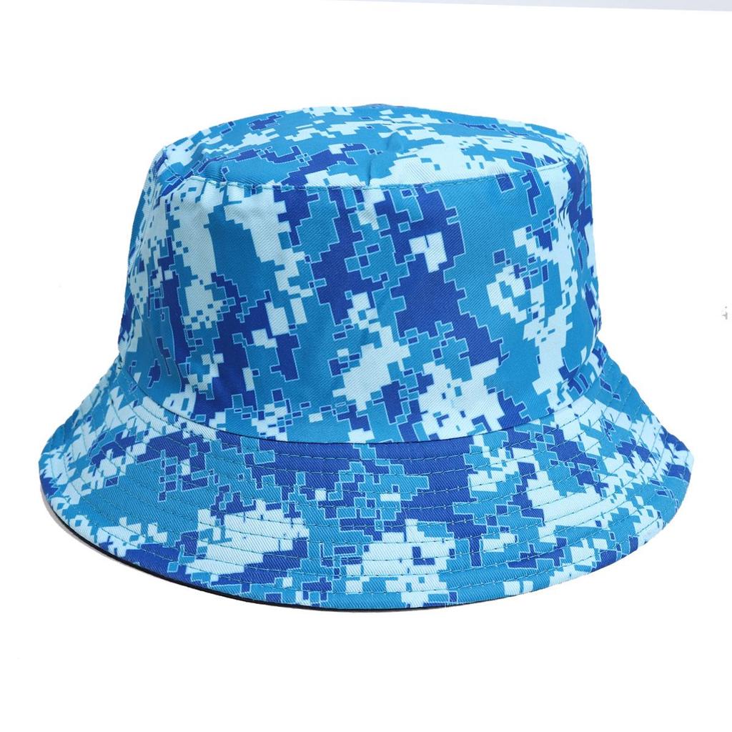 Unisex Double-Sided Bucket Hat - Spring/Summer Sun Protection, Colorful Tie-Dye Hip Hop Style