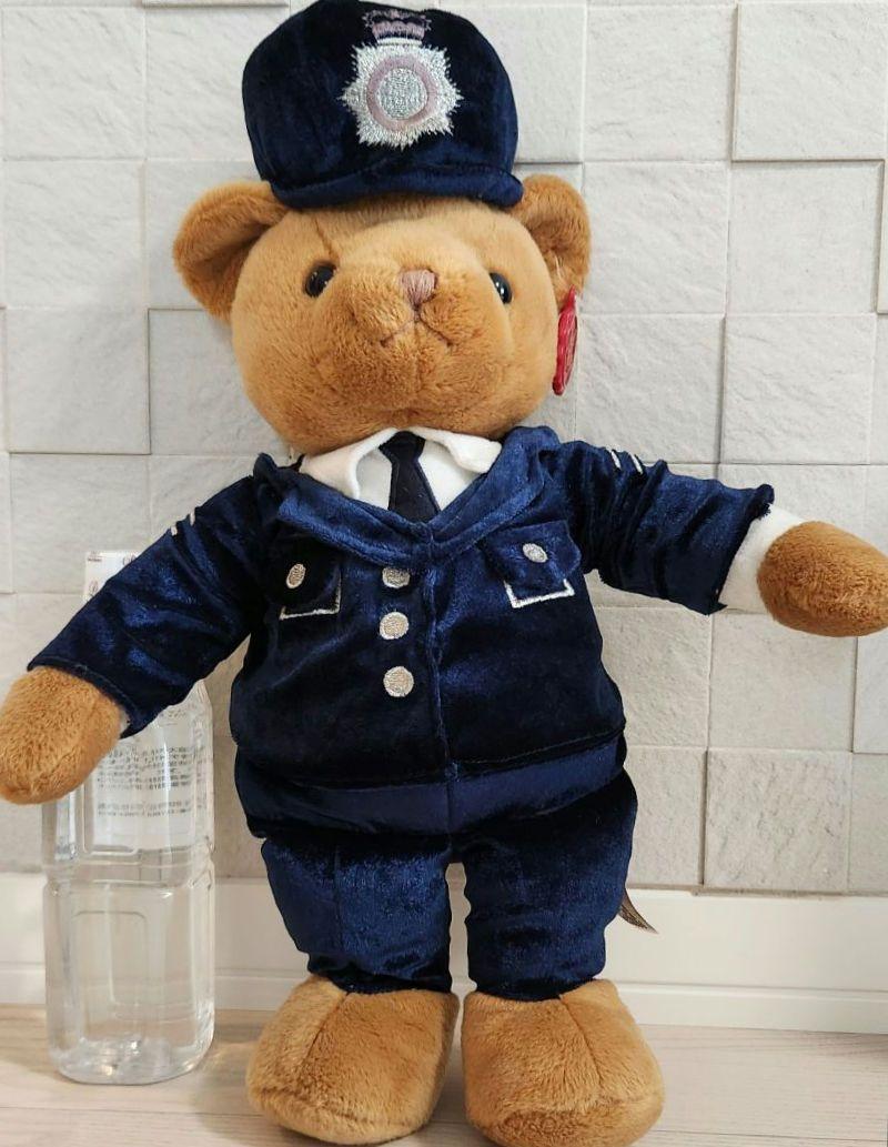 

[USED] Teddy Bear Policeman with tag Keel Toys