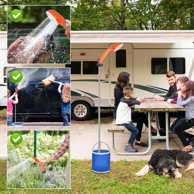 Pompa Doccia da Campeggio Portatile Ricaricabile USB Doccino Elettrico a Batteria per Campeggio All'Aperto, Escursionismo, Lavaggio Auto, Pulizia Animali Domestici, Viaggi in Camper