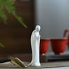 Bonsai ornaments, Zen monks, ceramic white porcelain figures, Buddhist micro landscape decorations, home decor