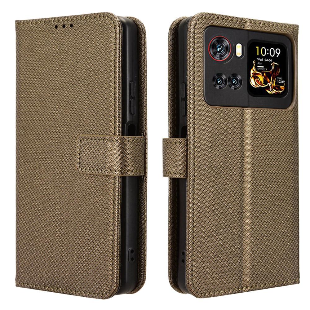 Pro Cubot X100 Kožené pouzdro typu peněženka s popruhem Telefonní kryt s diamantovou texturou