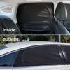 2PCS Car Sunshade Side Window UV Sunshine Cover Breathable Mesh with Zipper Auto Window Screen Covers Car Sun Shade Accessories