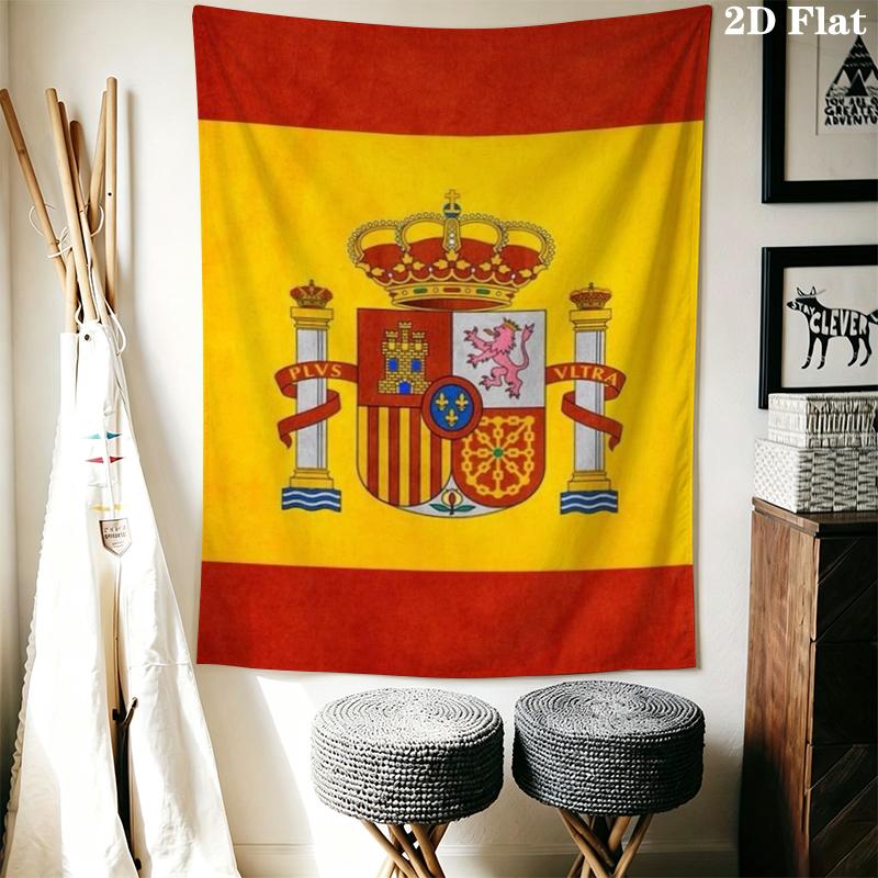 Spain national football team Wall Tapestry Aesthetic Wall Hanging Printed Fabric Blanket Decorative Tapestries for Bedroom Living Room Home Decor