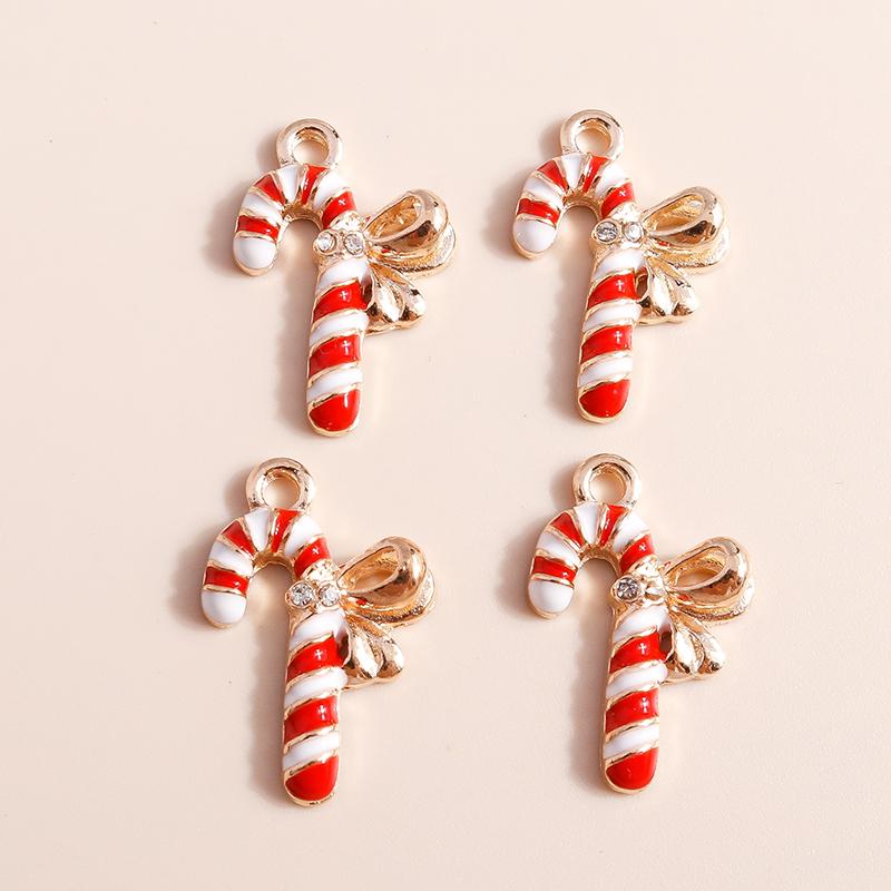 10pcs 16*21mm Enamel Christmas Bell Charms DIY for Bracelets Pendants Earrings Making Creative Gift Charms Jewelry Accessories