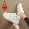 All-Black Women's Cushioned Walking Shoes: Non-Slip, Warm, and Cozy for Fall/Winter.