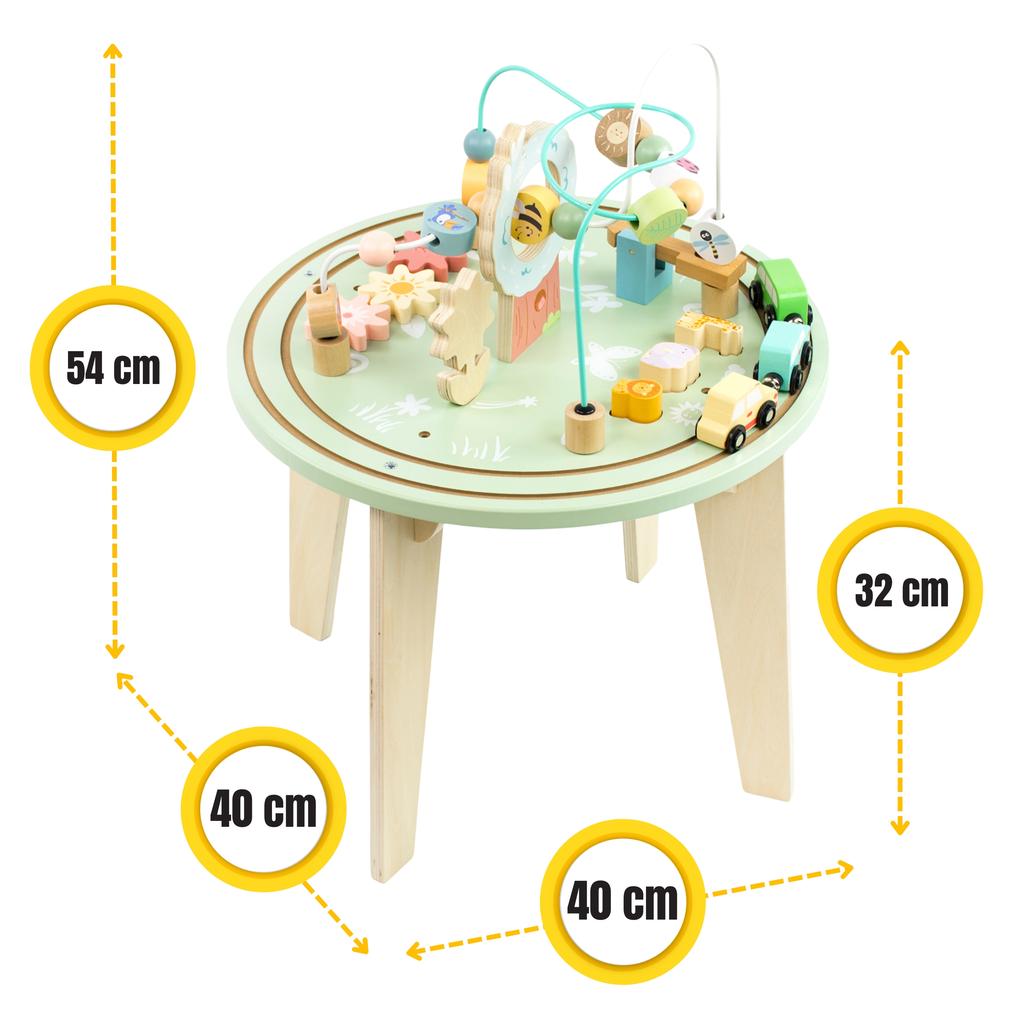 Wooden Educational Table for Children, Table, Train, Activity, Fun