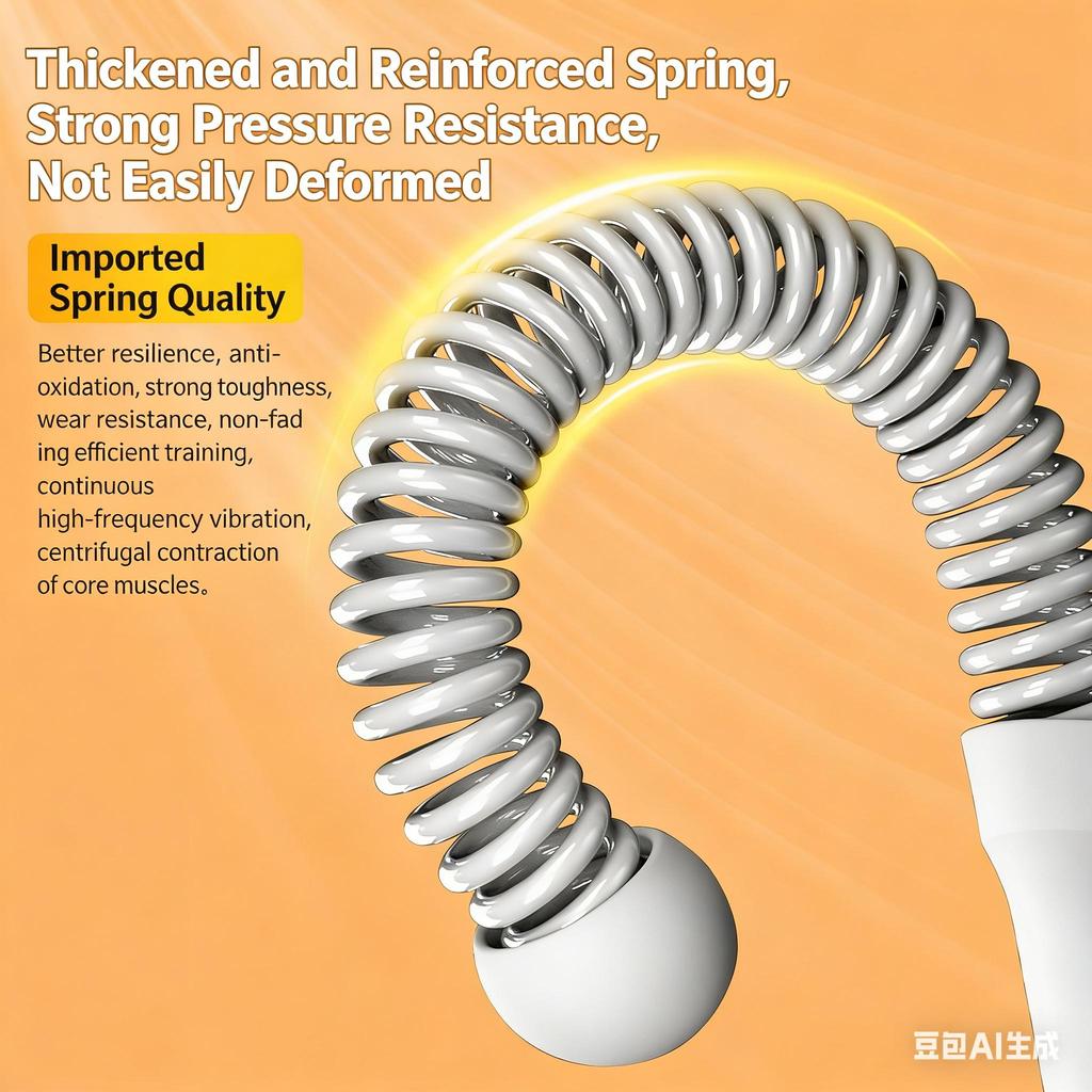 New Cordless Spring Battle Rope for Indoor Outdoor Fitness Training, Arm Muscle Exercise