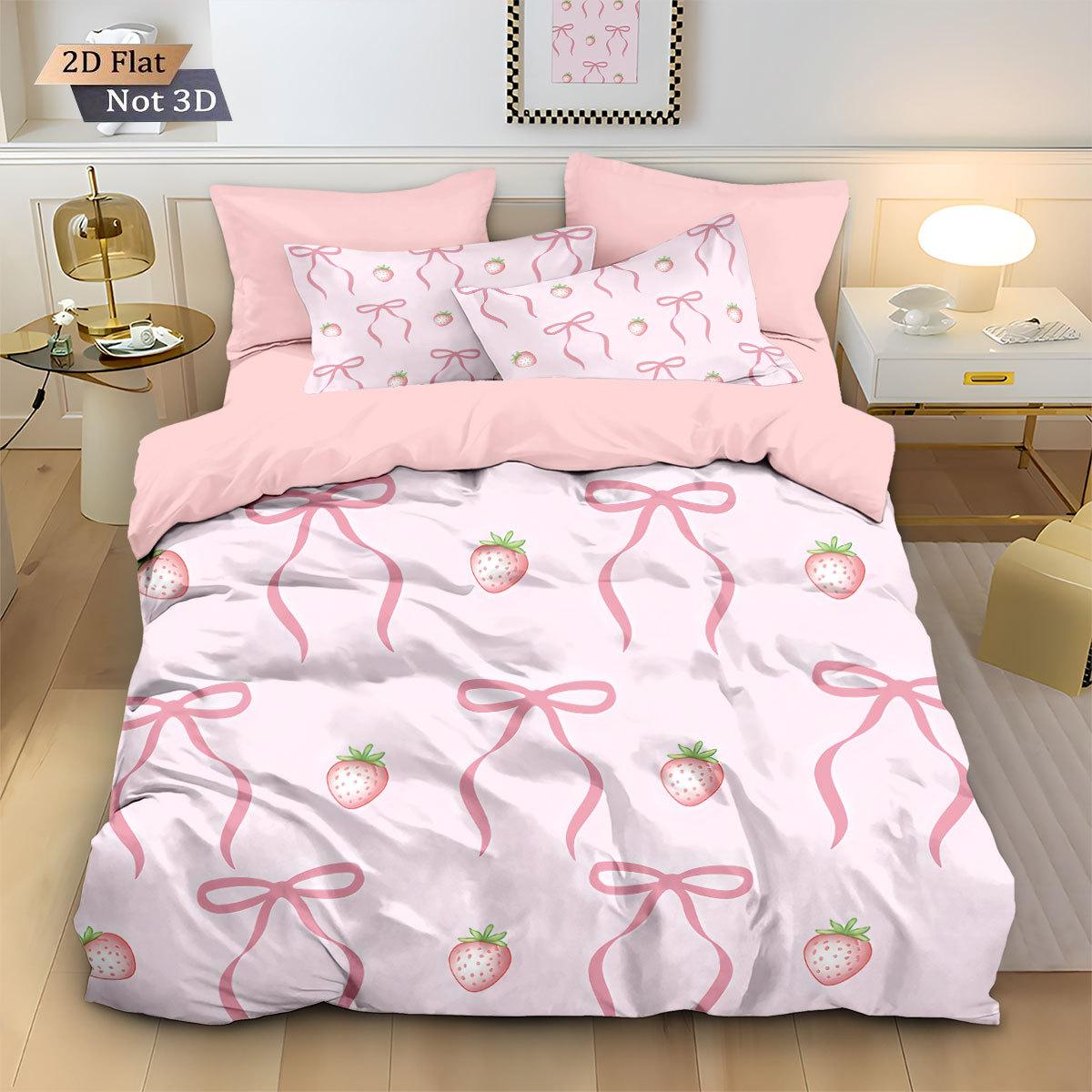 

Comforter Kawaii Bedding Set For Girls Teens Women Cute 3/4Pc S Soft Breathable Microfiber Quilt Comforter Comforter (quilt)-EU Single(135*200cm)3pcs
