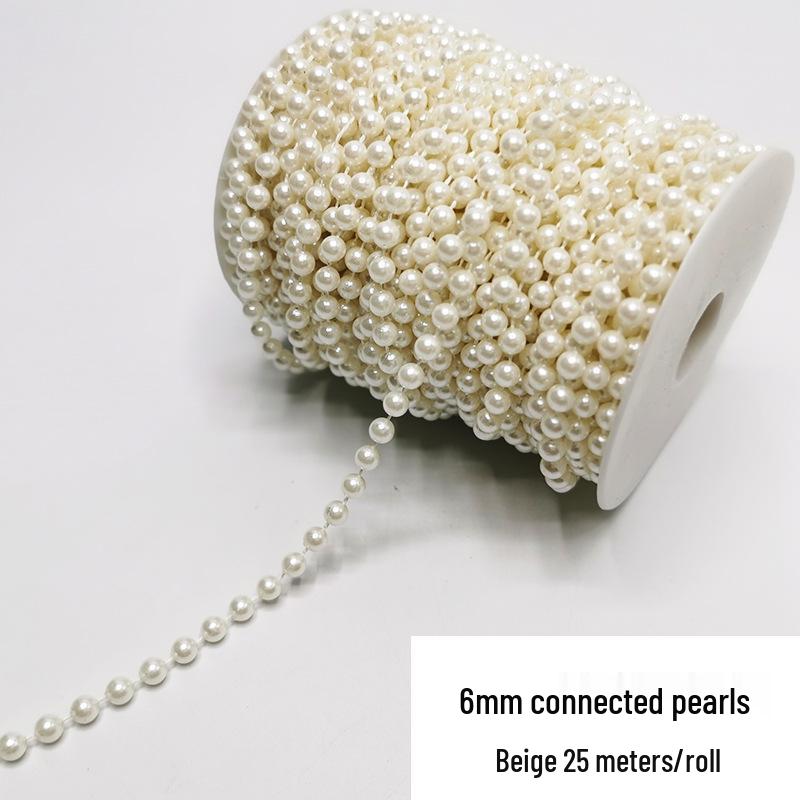 Double-Line Pearl Sunflower Snowflake Beads DIY Decoration