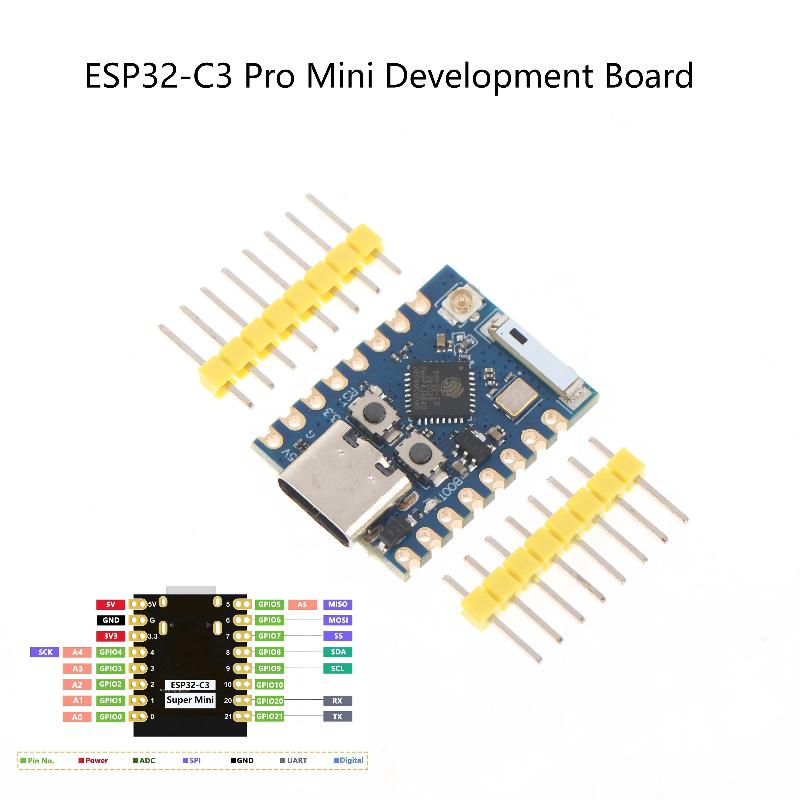 Esp32C3 Pro Mini Development Board Wifi Bluetooth Module Esp32 Development Board Esp32C3Fn4 Chip Onboard For Electronic Projects